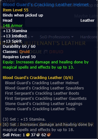 Blood Guard's Crackling Leather Helmet